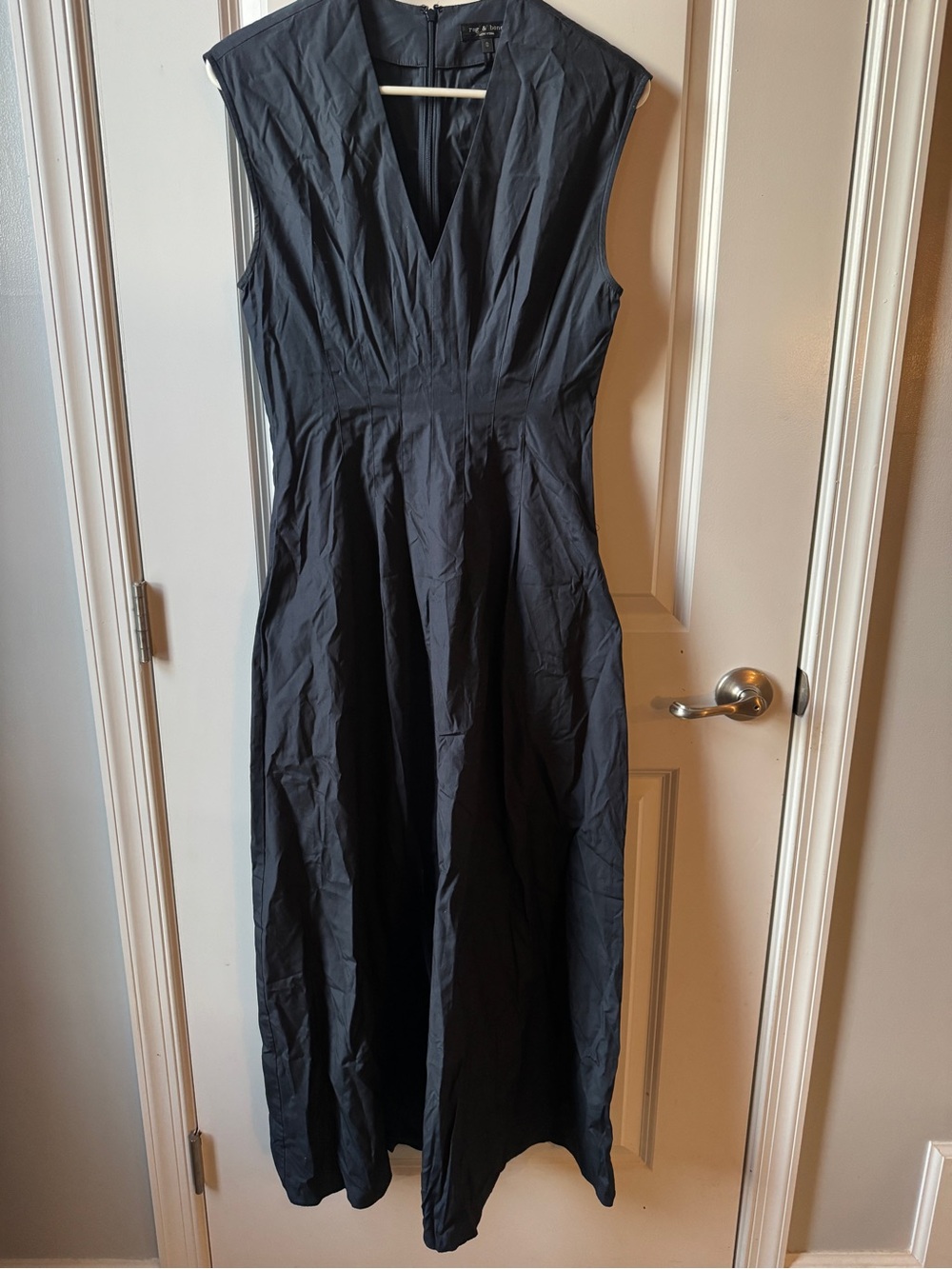 rag & bone Sleeveless V-Neck Black Maxi Dress